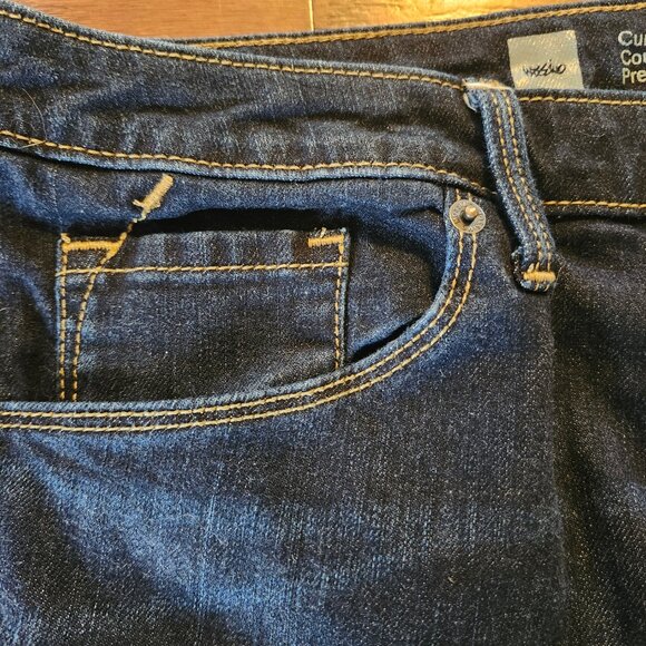 Mossimo Curvy Bootcut Jeans Women’s Size 16 Regula Blue Premium Denim 99% Cotton - Picture 4 of 12